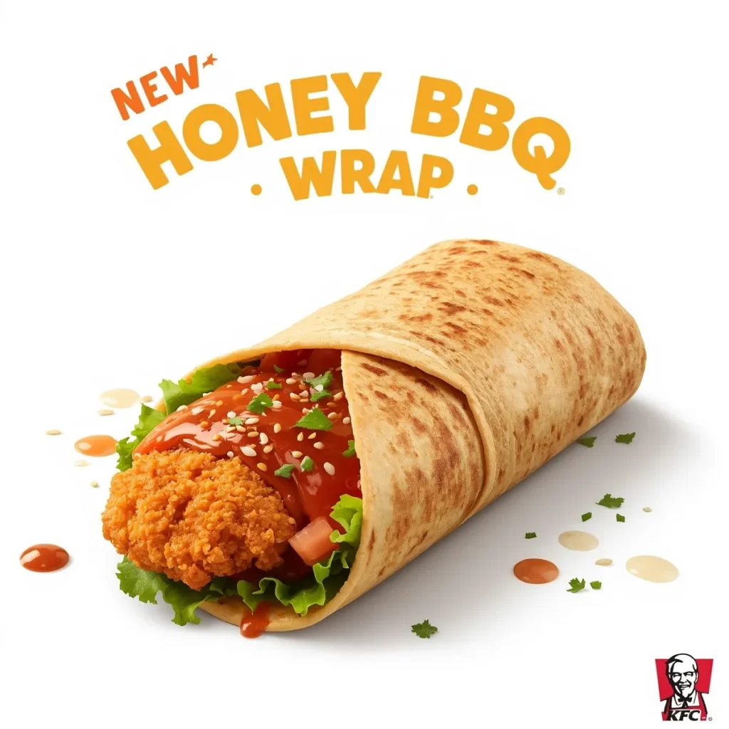 NEW Honey BBQ KFC Wrap