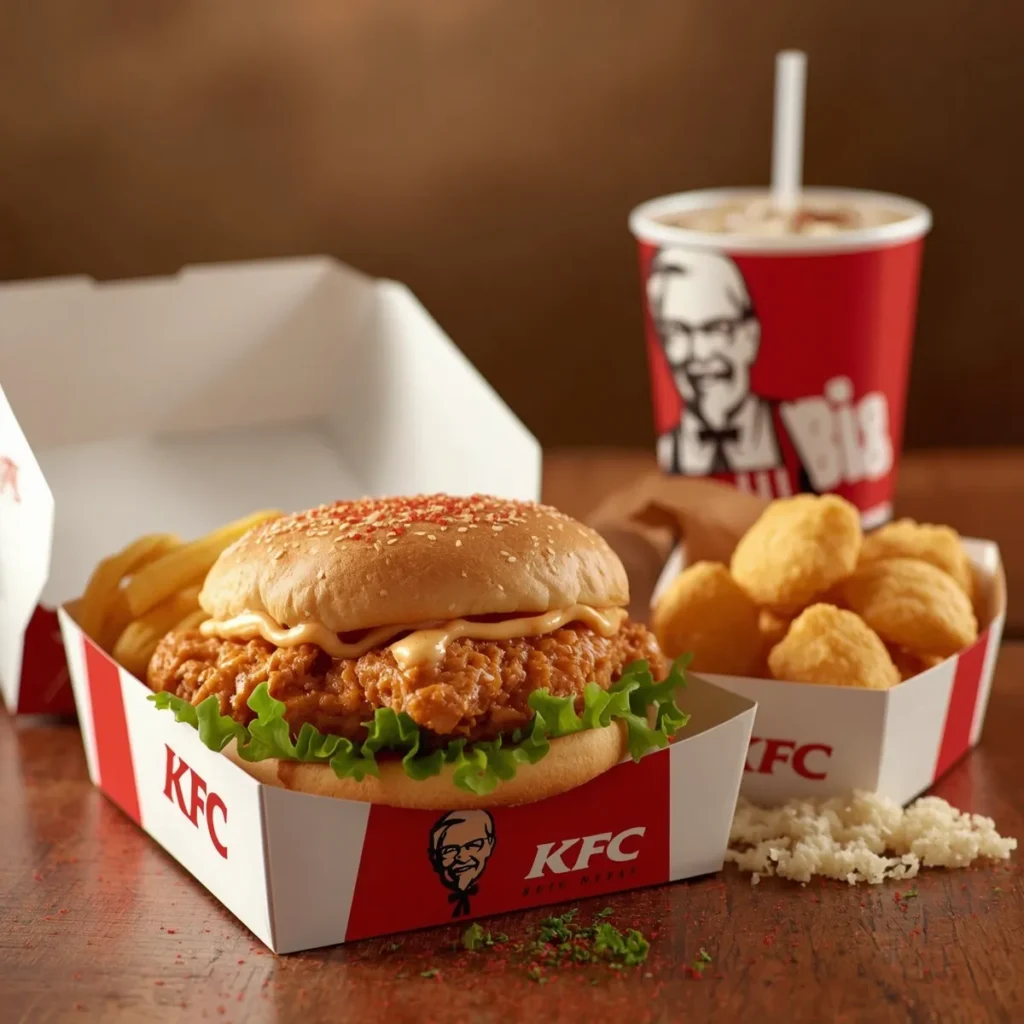 Sandwich + Nuggets Big Box Meal KFC